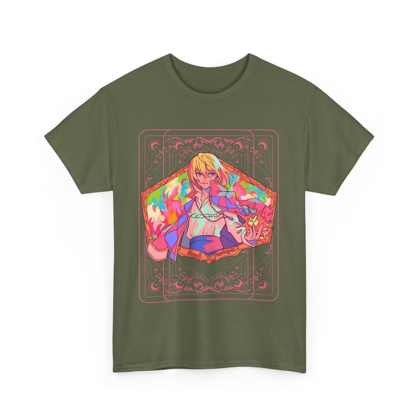 Howl Ghibli T-Shirt – 100% Cotton Anime Tee from Howl’s Moving Castle