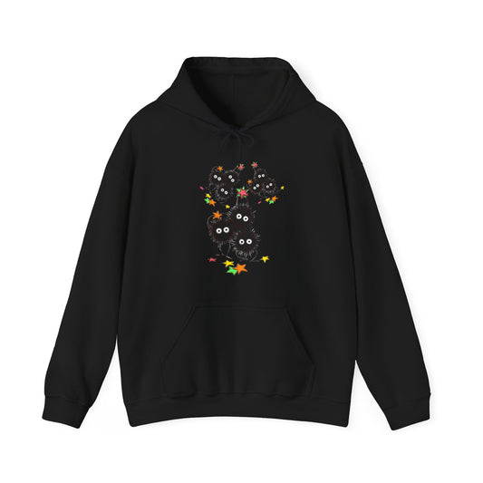 Soot Sprites Fantasy Hoodie – 100% Cotton Anime Hoodie Inspired by Studio Ghibli Magic