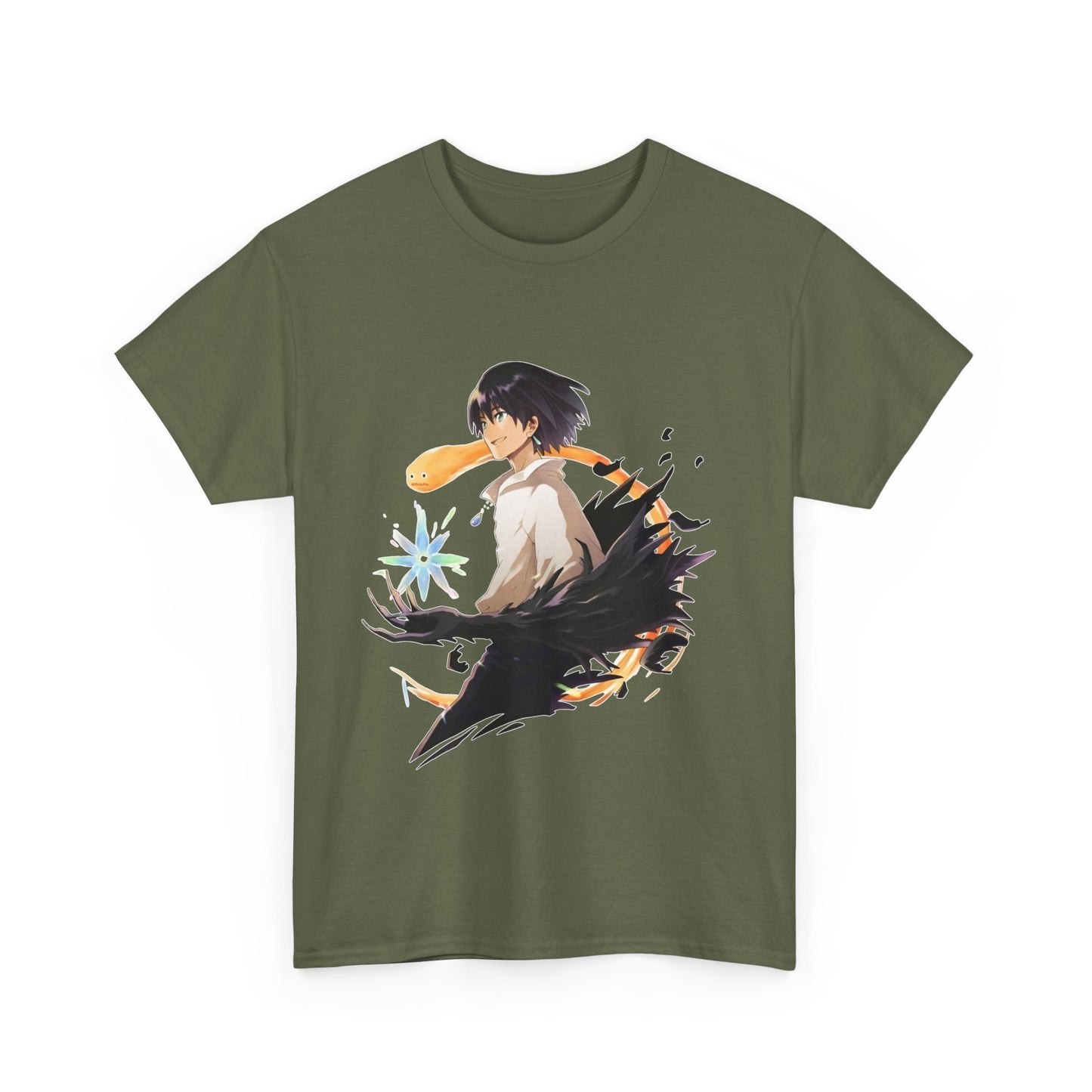Howl & Calcifer Ghibli T-Shirt – 100% Cotton Anime Shirt Gift