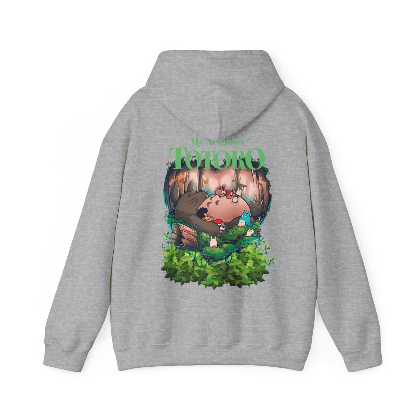 My Neighbor Totoro Dream Back Print Hoodie – 100% Cotton Anime Pullover for Studio Ghibli Fans