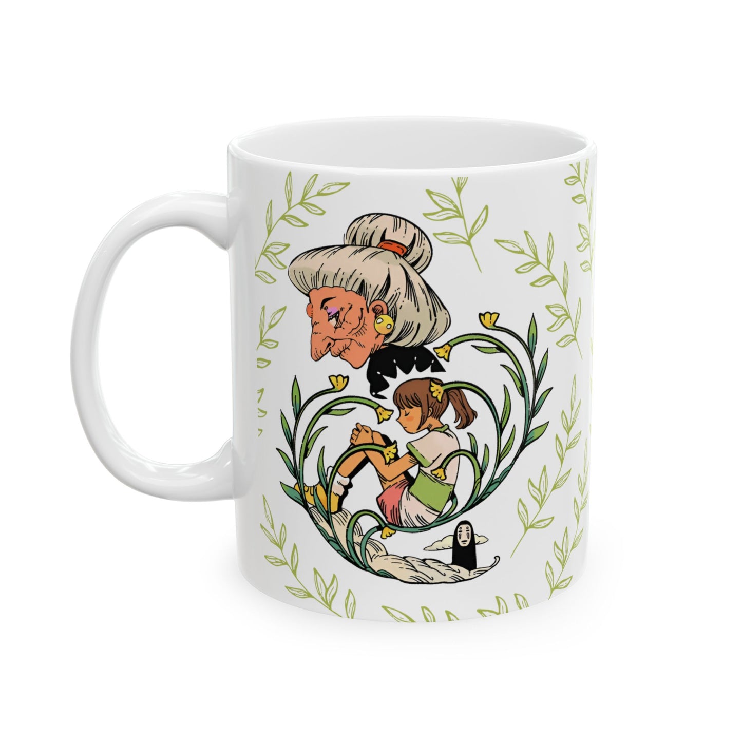 Spirited Away Chihiro Mug – Studio Ghibli Coffee Cup – 11oz & 15oz Ceramic Anime Gift for Fans