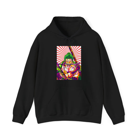 Zoro Style Hoodie – One Piece 100% Cotton Pullover for Anime & Samurai Fans