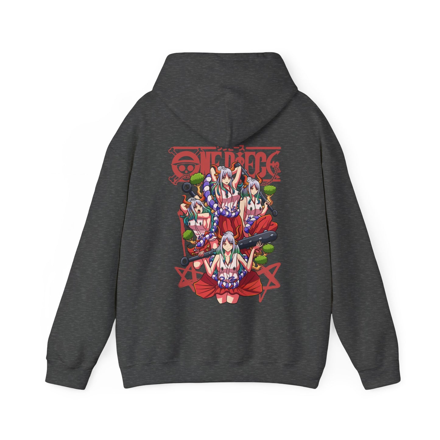 Yamato One Piece Back Print Hoodie – 100% Cotton Wano Arc Anime Hoodie