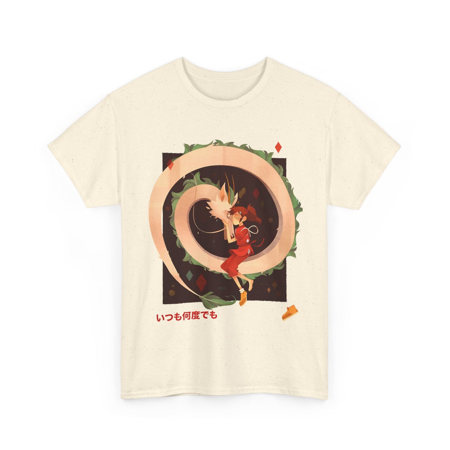 Chihiro and Haku T-Shirt – Ghibli Anime Cotton Tee for Fans