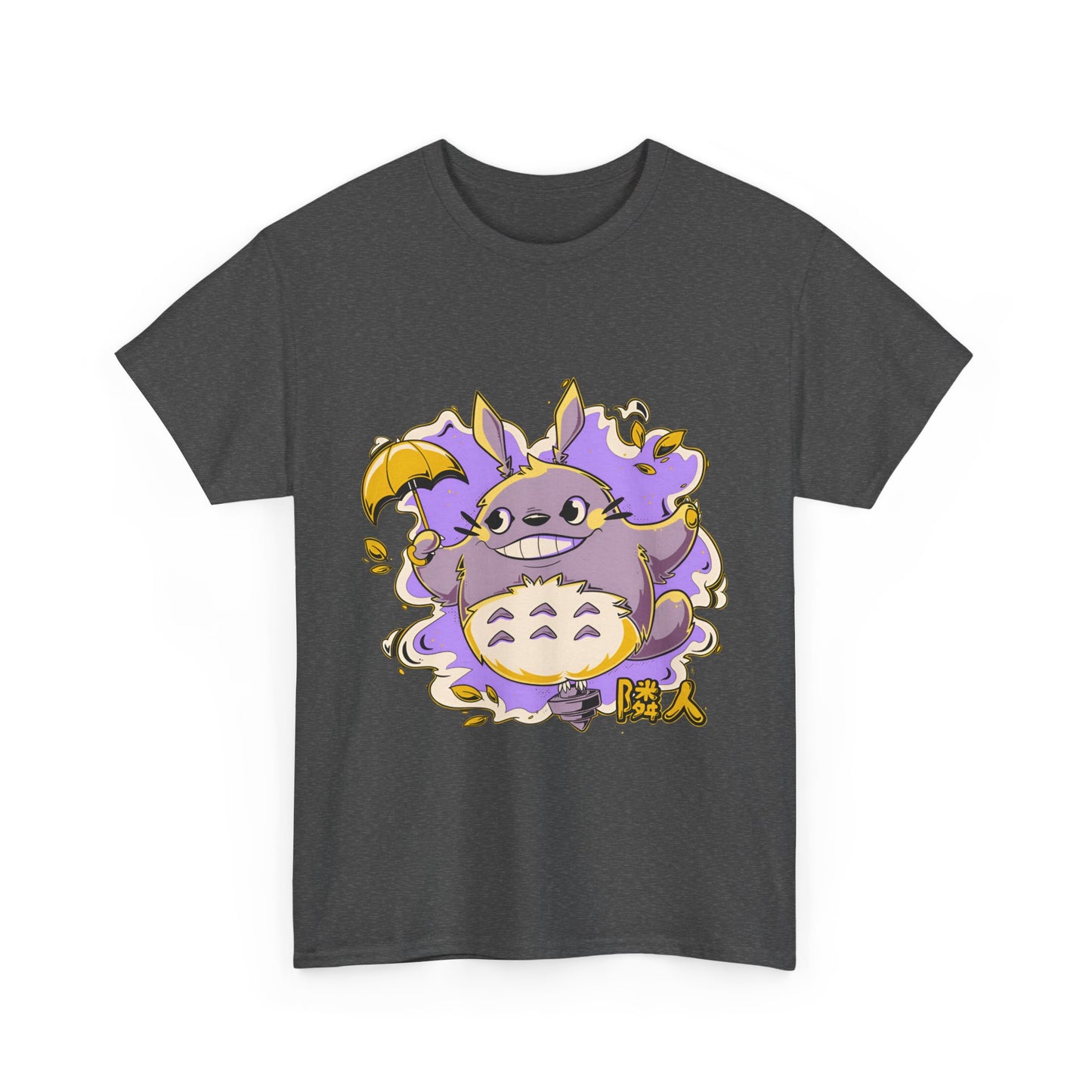 Totoro Purple Art T-Shirt 100% Cotton | Studio Ghibli Anime Tee
