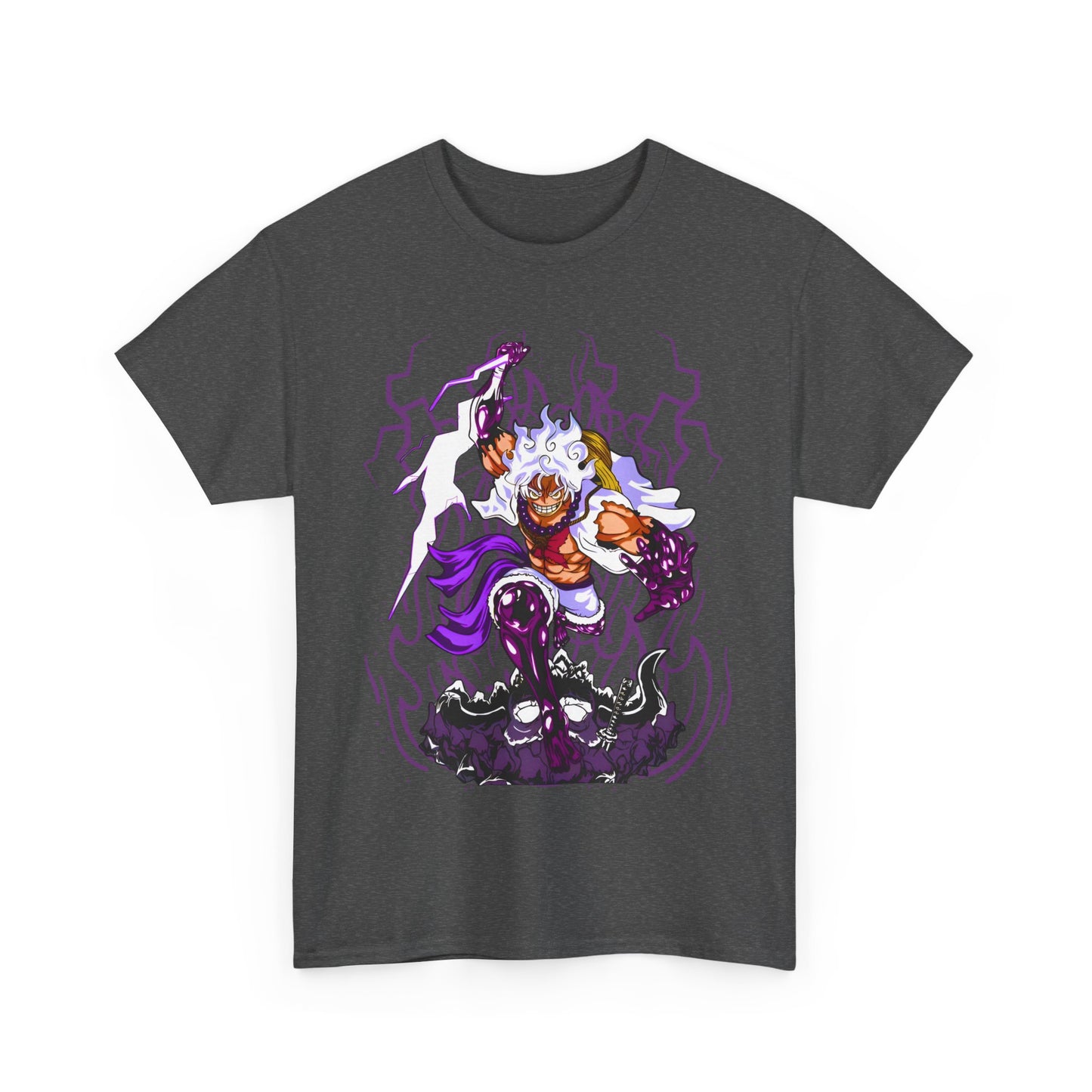 Luffy Gear 5 One Piece T-Shirt – 100% Cotton Anime Tee for Straw Hat Fans