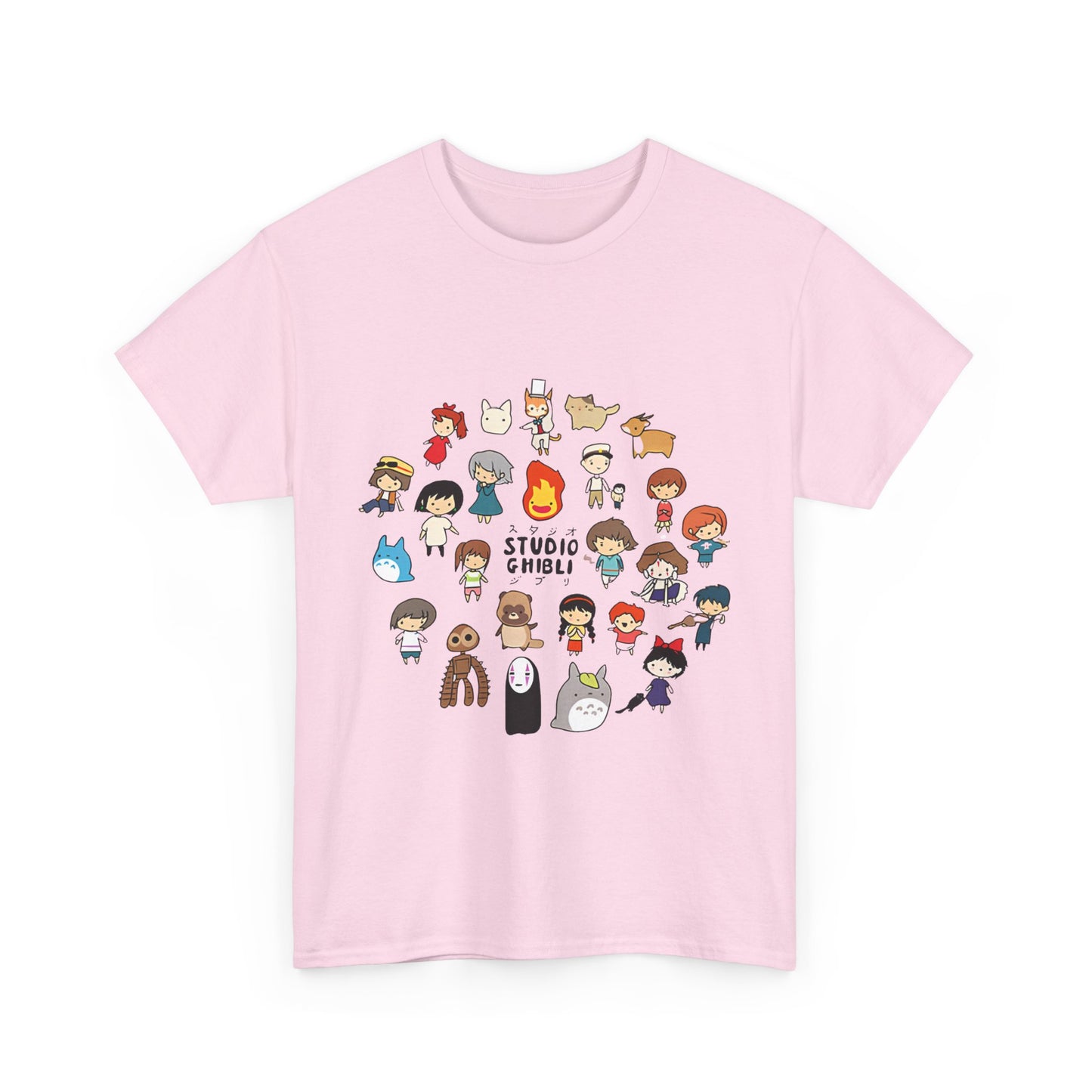 Chibi Ghibli T-Shirt – Cute Anime Characters Tee in 100% Cotton