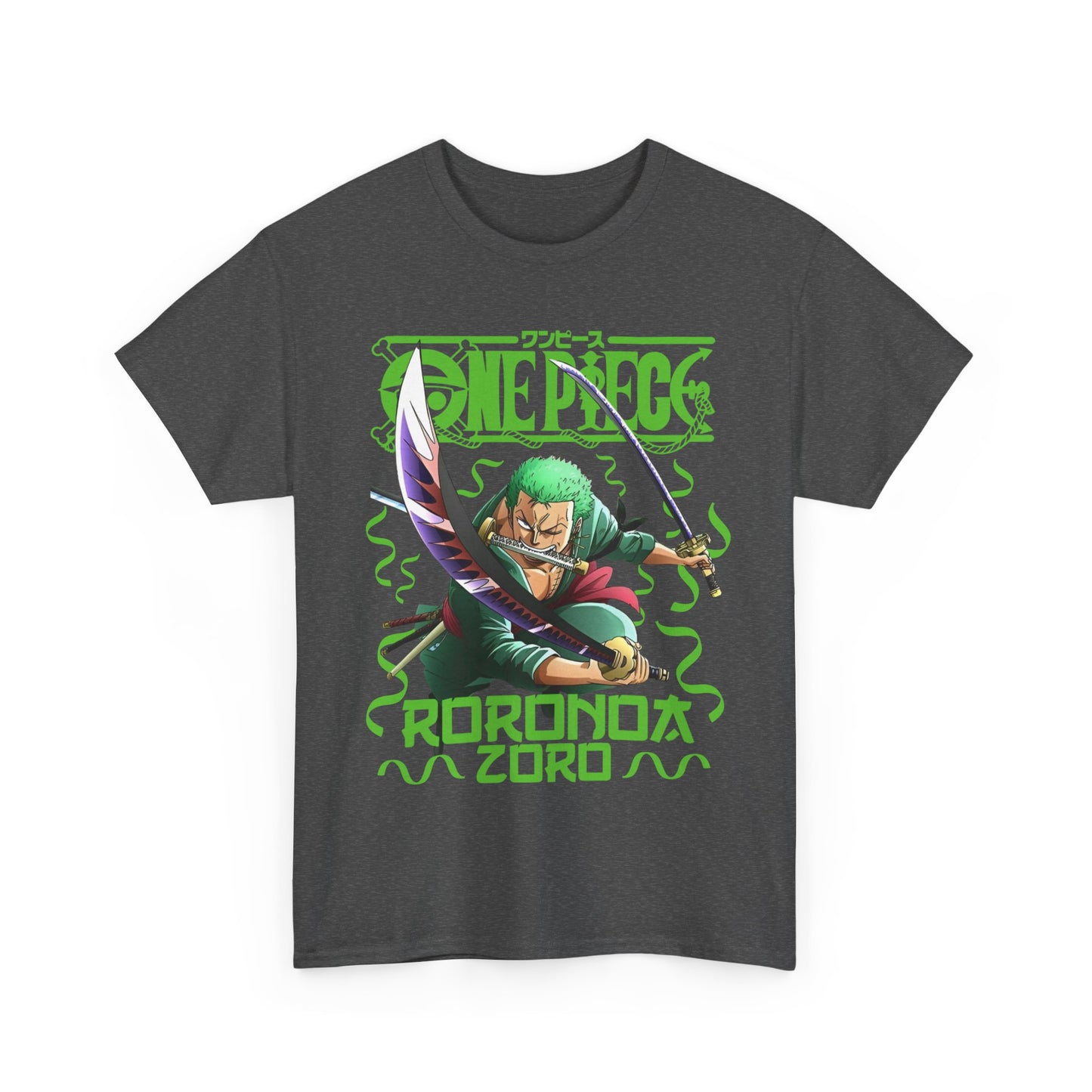 Roronoa Zoro Sword T-Shirt – 100% Cotton One Piece Anime Tee for True Fans