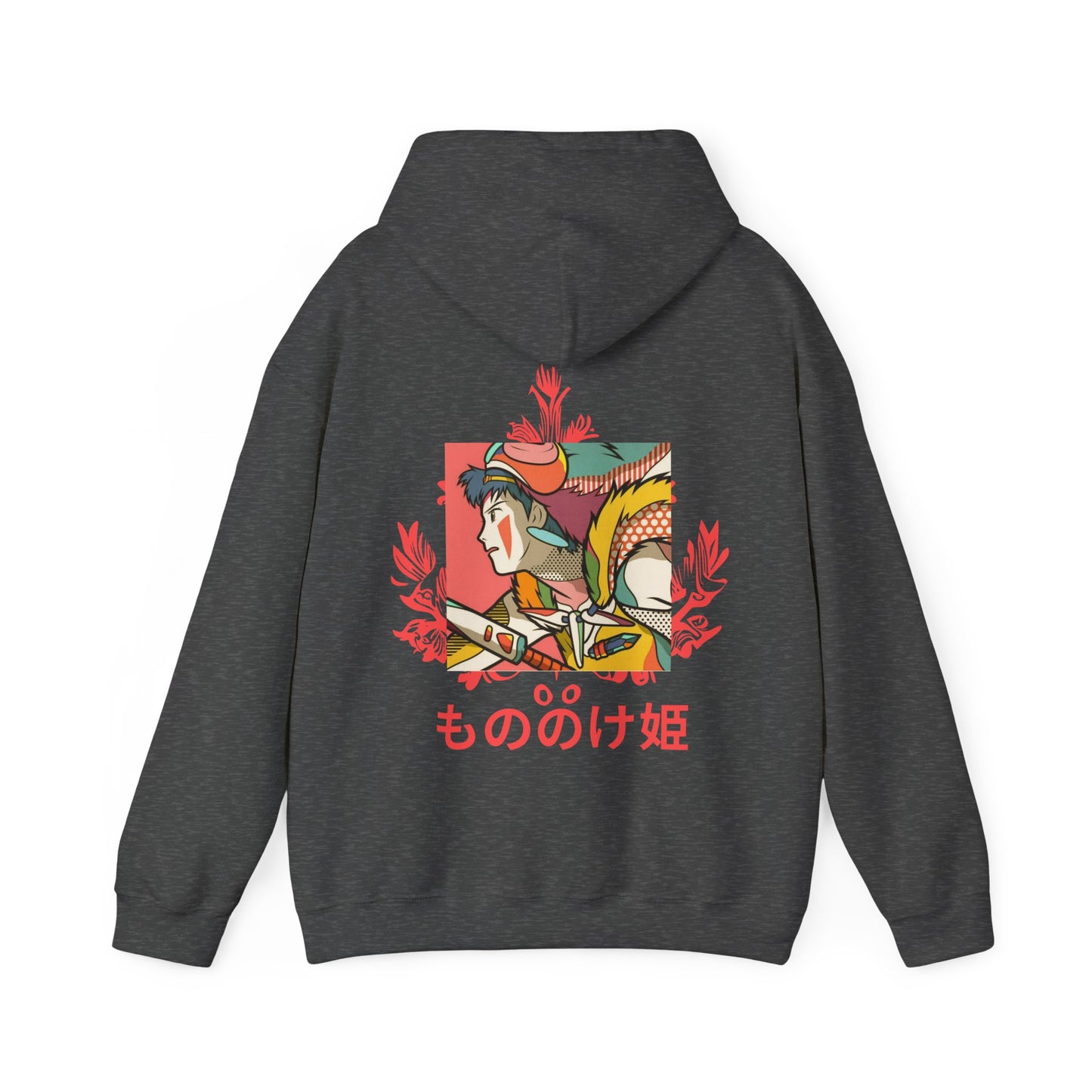 Princess Mononoke Hoodie with Back Print – 100% Cotton Studio Ghibli Inspired Pullover