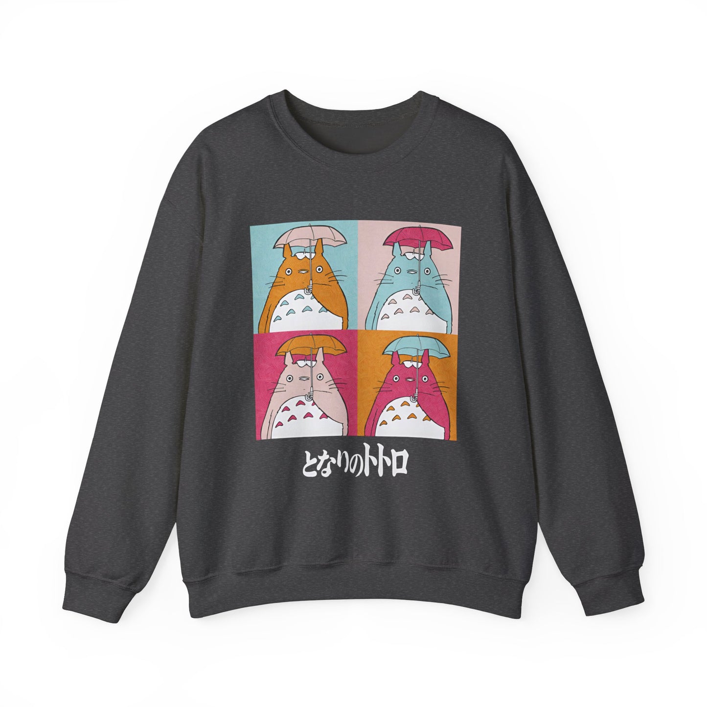 Totoro Aesthetic Art Collage Sweatshirt – 100% Cotton Studio Ghibli Inspired Cozy Pullover