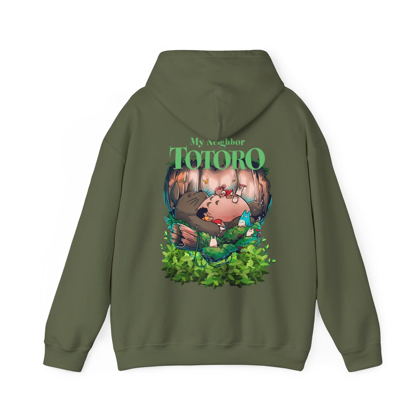 My Neighbor Totoro Dream Back Print Hoodie – 100% Cotton Anime Pullover for Studio Ghibli Fans