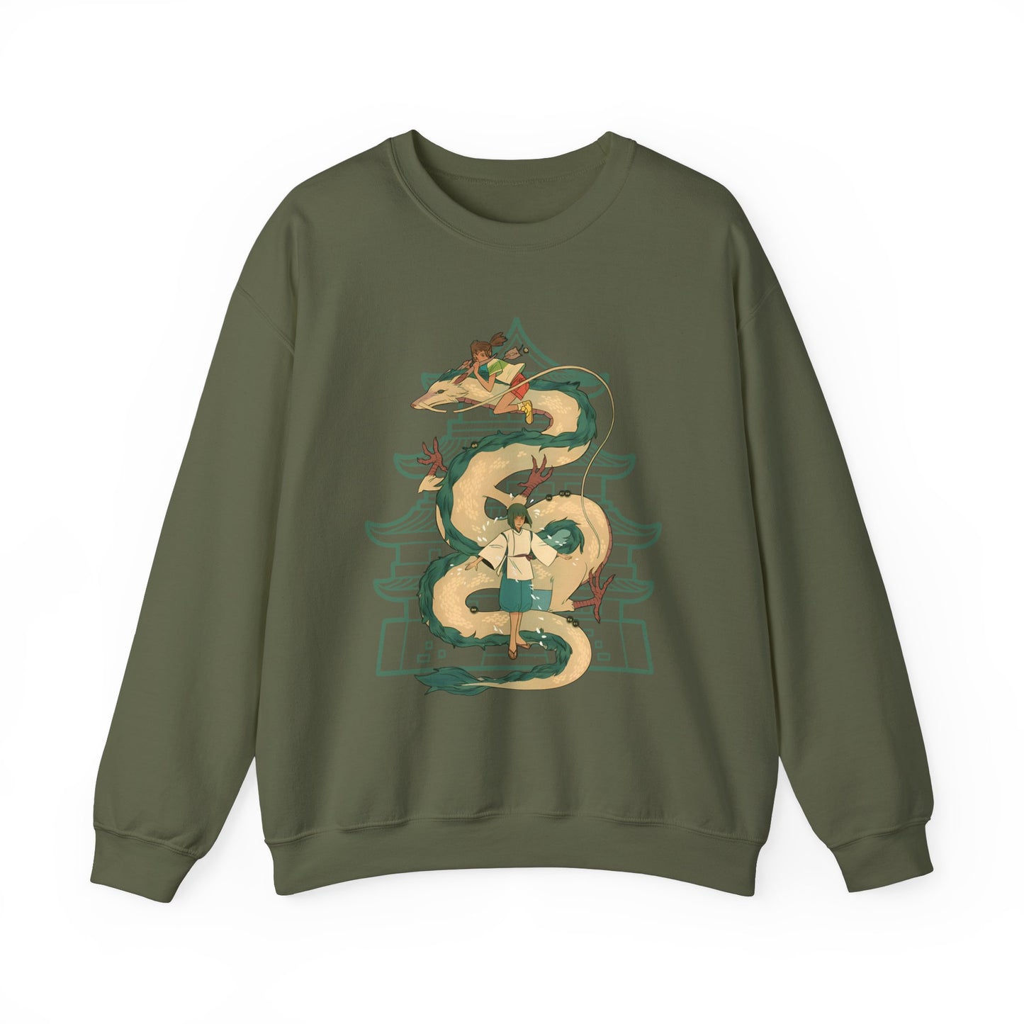 Haku Spirited Away Sweatshirt – 100% Cotton Studio Ghibli Anime Pullover for Fans