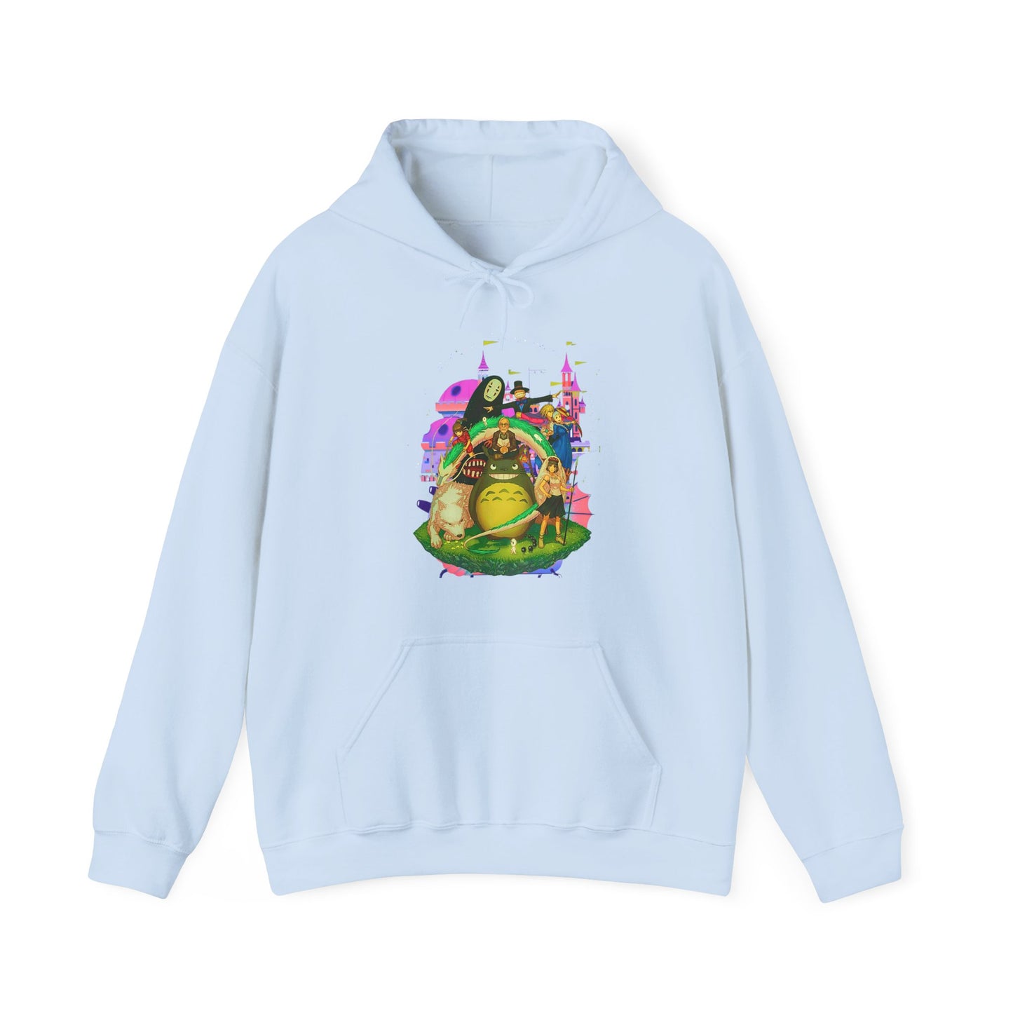 Hayao Miyazaki Characters Hoodie – 100% Cotton Studio Ghibli Anime Pullover