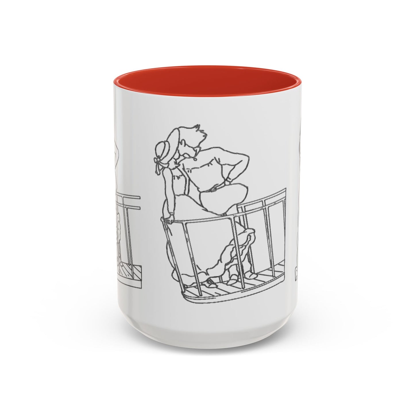 Sophie and Howl Accent Mug – Romantic Ghibli Color Handle Cup 11oz & 15oz – Howl’s Moving Castle Anime Love Gift