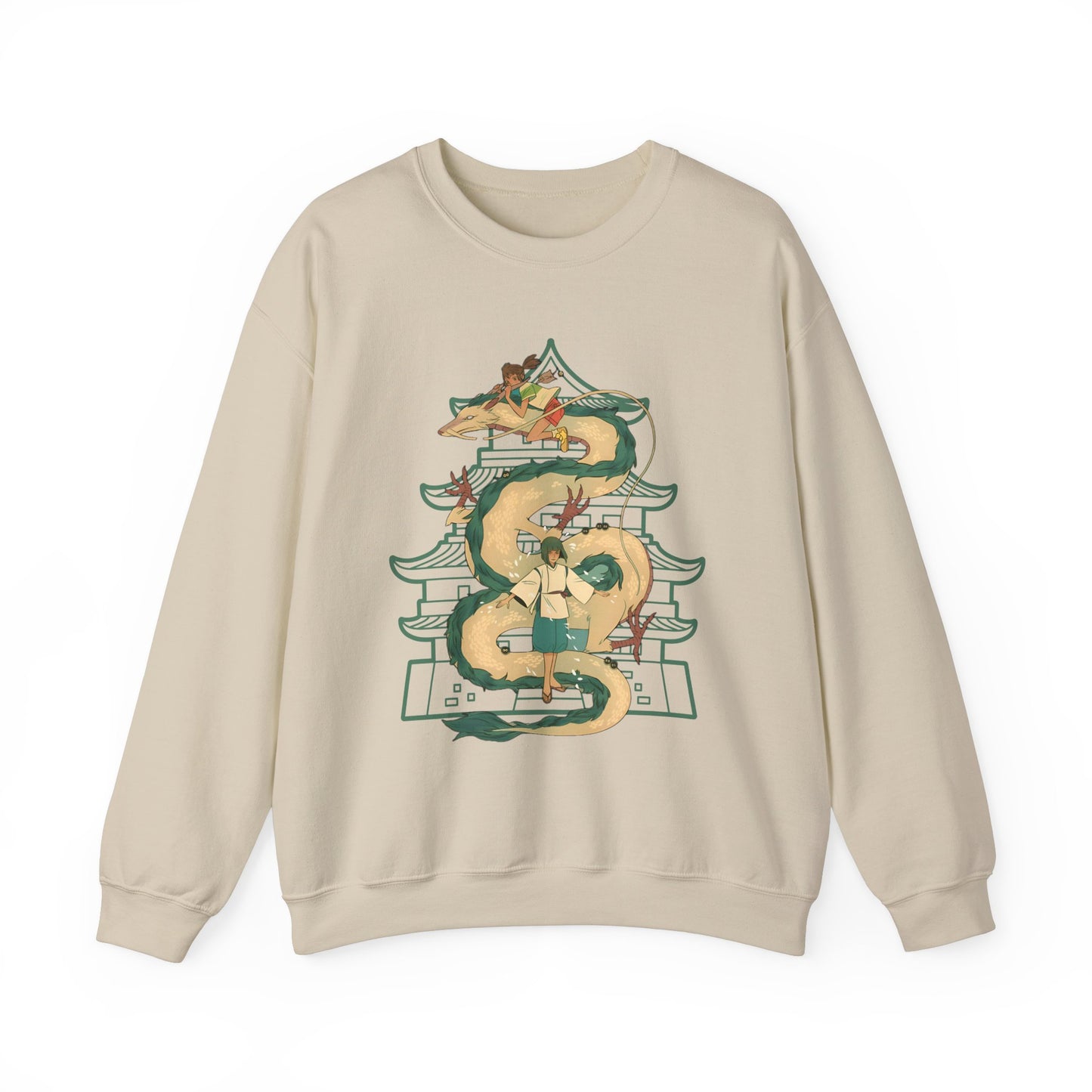 Haku Spirited Away Sweatshirt – 100% Cotton Studio Ghibli Anime Pullover for Fans