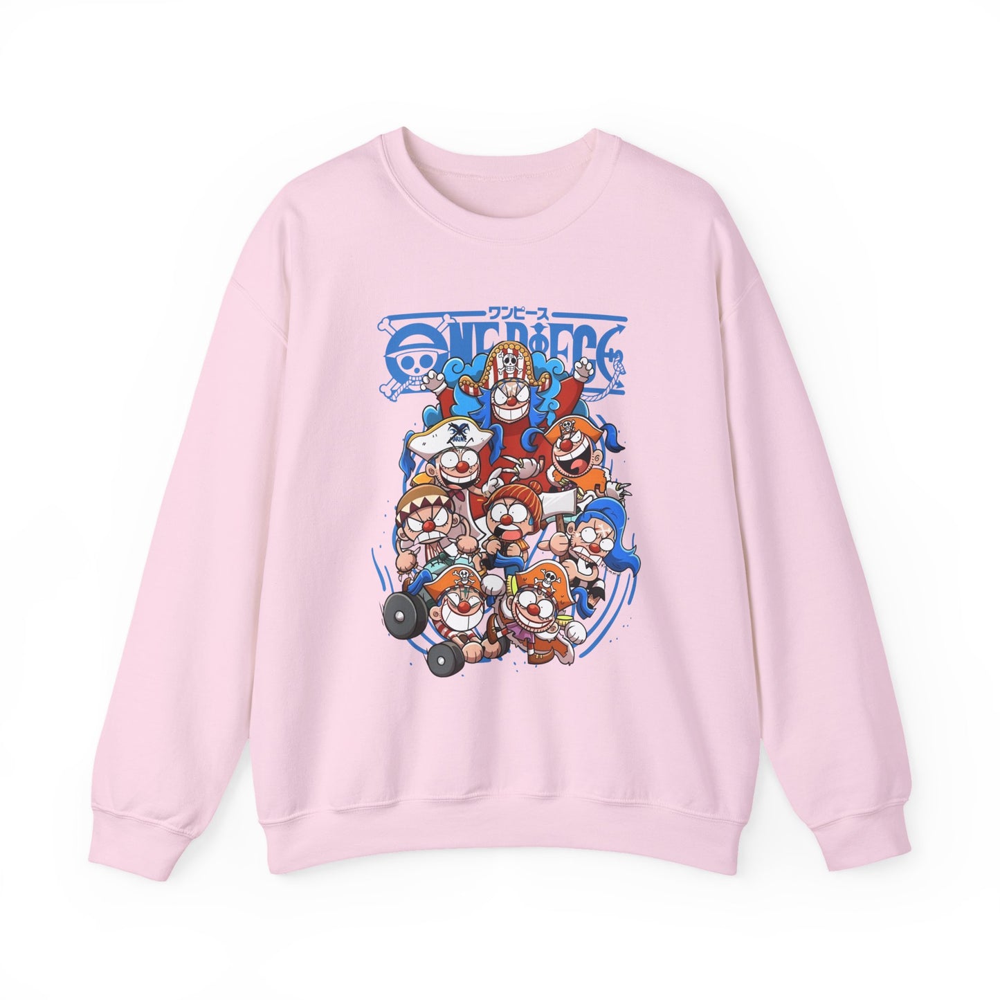 Buggy the Star Clown One Piece Sweatshirt – 100% Cotton Anime Pullover for One Piece Fans