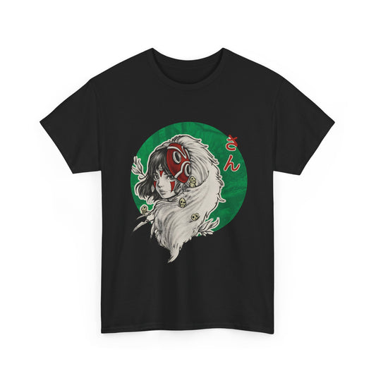 Princess Mononoke Green T-Shirt | Studio Ghibli Anime Cotton Tee