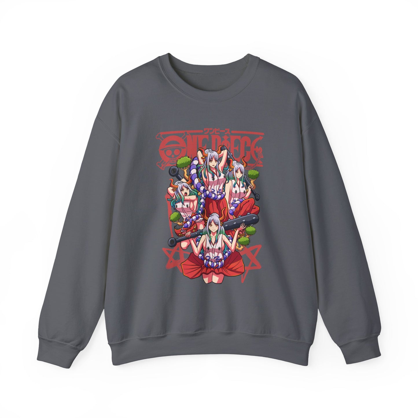 Yamato One Piece Sweatshirt – 100% Cotton Anime Pullover for Wano Arc Fans
