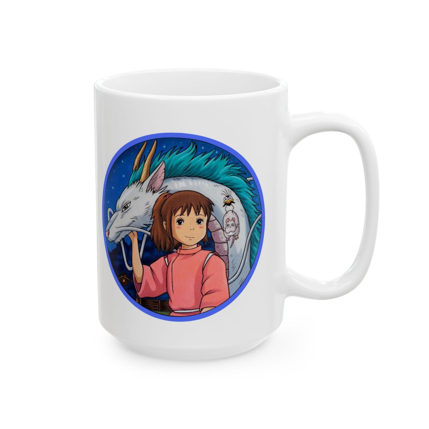 Spirited Away Moments Mug – Studio Ghibli Coffee Cup 11oz & 15oz – Iconic Anime Scenes Featuring Chihiro and Haku