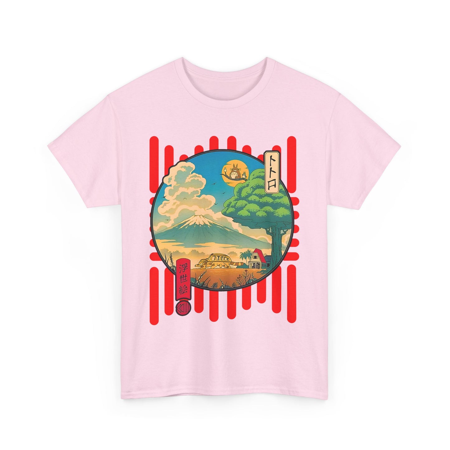 Totoro World T-Shirt – 100% Cotton Studio Ghibli Anime Tee for Fans