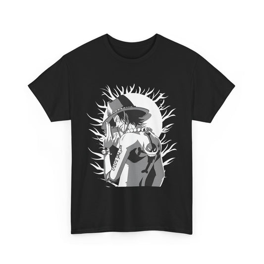 Portgas D. Ace One Piece T-Shirt – 100% Cotton Anime Tee for Fire Fist Fans