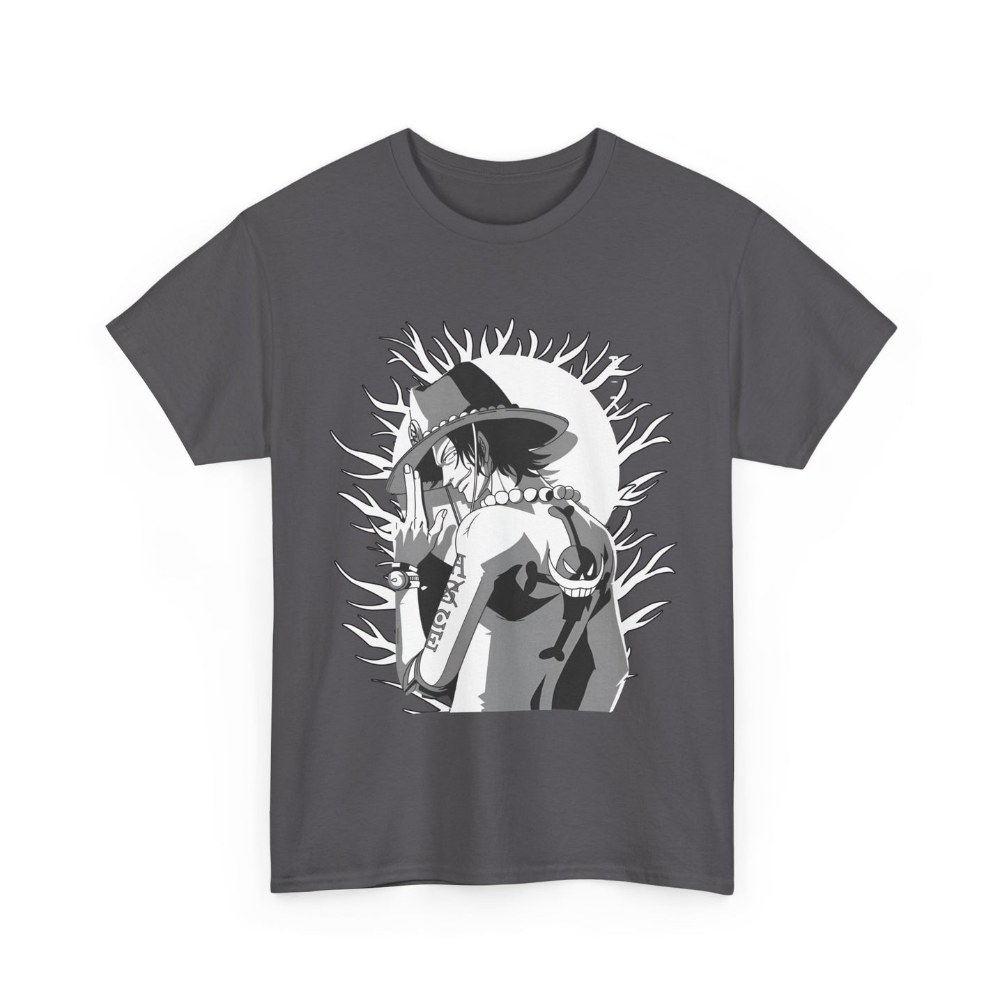 Portgas D. Ace One Piece T-Shirt – 100% Cotton Anime Tee for Fire Fist Fans