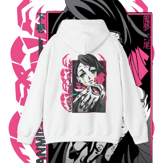 Enmu Demon Slayer Back Print Hoodie – 100% Cotton Anime Streetwear