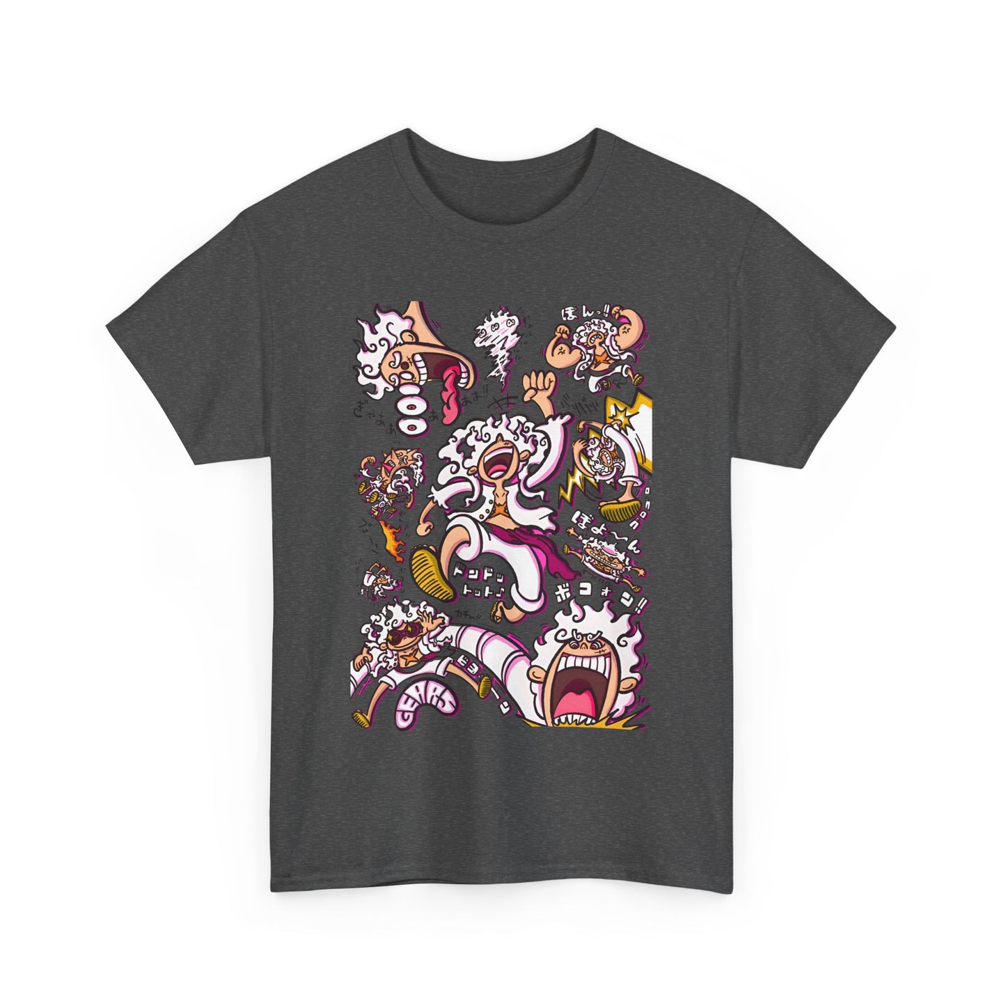 Funny Luffy One Piece T-Shirt – 100% Cotton Anime Tee for Straw Hat Fans