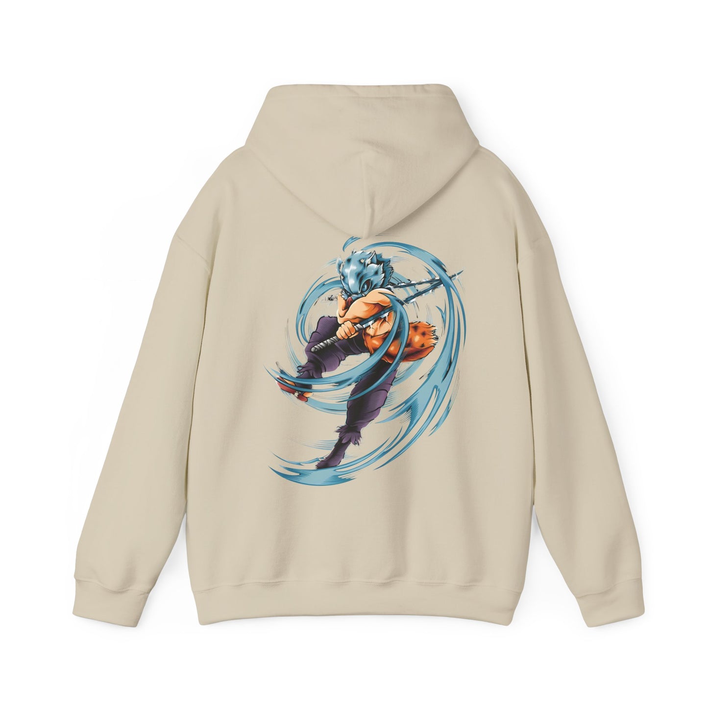Inosuke Hashibira Back Print Hoodie – 100% Cotton Demon Slayer Anime Hoodie