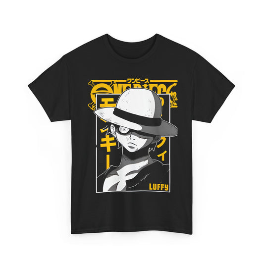 Luffy One Piece T-Shirt – 100% Cotton Anime Tee for Fans of the Future Pirate King