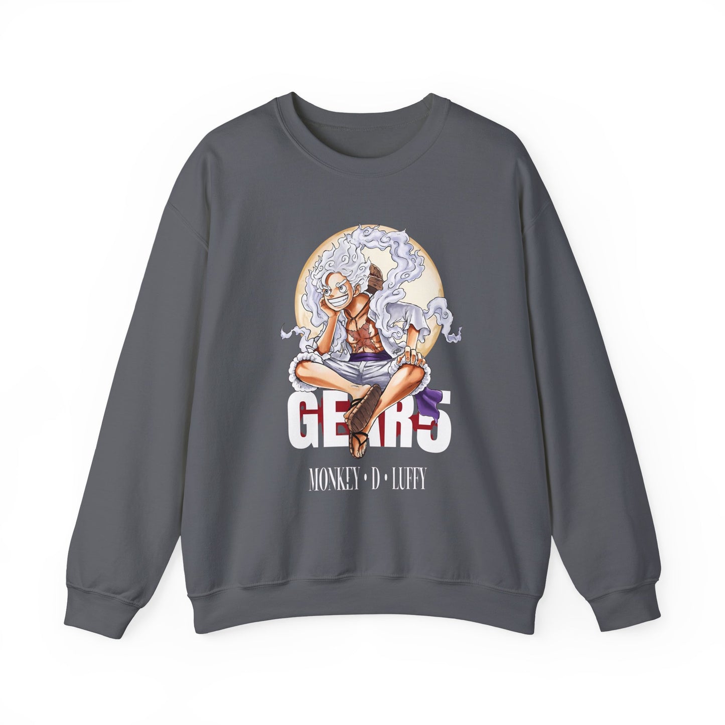 Monkey D. Luffy Gear 5 Sweatshirt – 100% Cotton Anime Pullover | One Piece Gear Fifth Crewneck