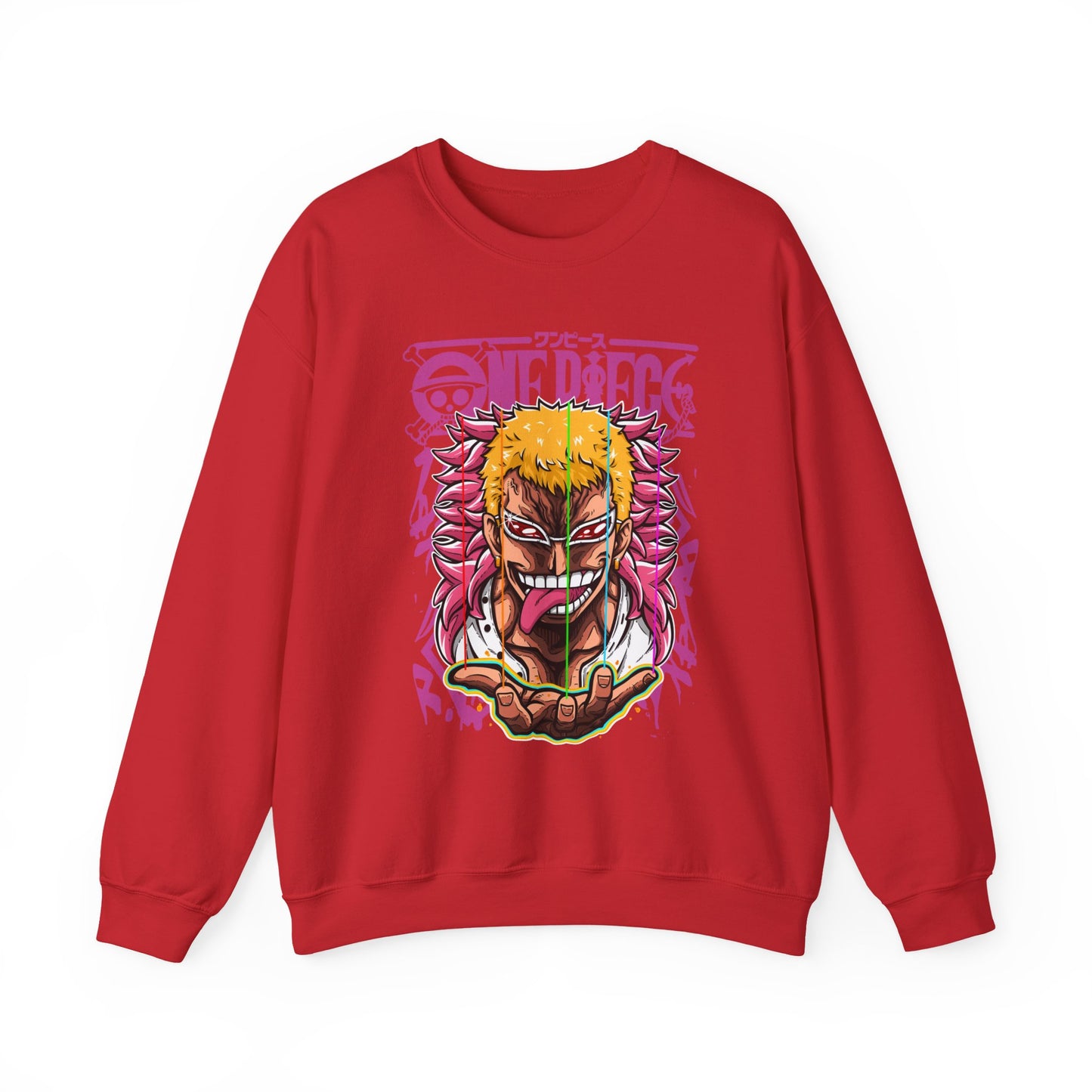 Donquixote Doflamingo Sweatshirt – One Piece 100% Cotton Pullover for Anime Fans