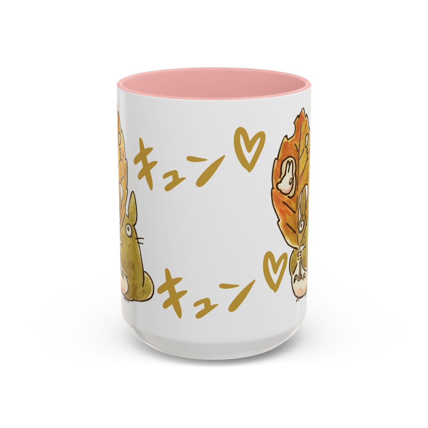 Cute Totoro Accent Mug – Studio Ghibli Color Handle Cup 11oz & 15oz – Kawaii Anime Coffee Mug Gift