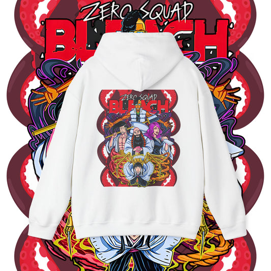 Zero Squad Bleach Back Print Hoodie 100% Cotton