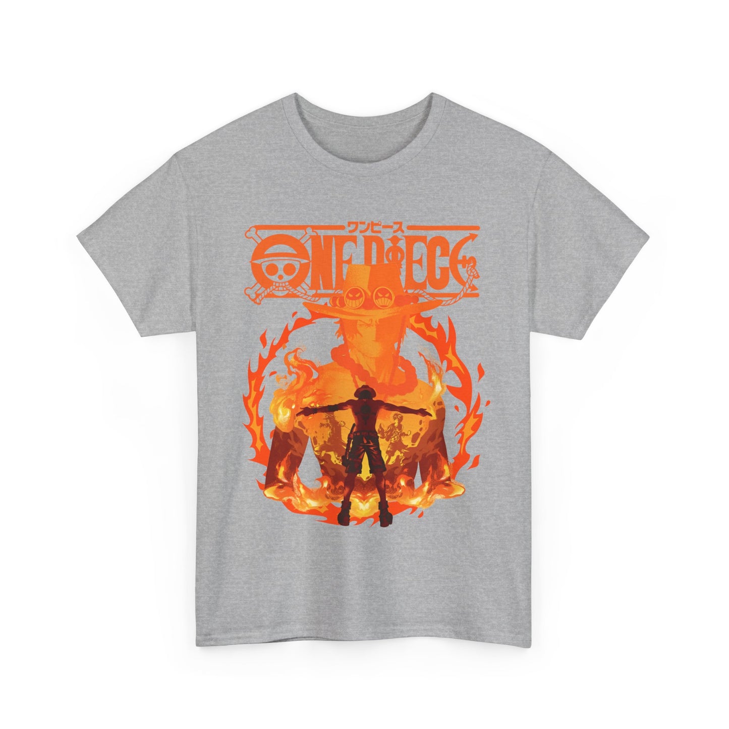 Portgas D. Ace T-Shirt 100% Cotton – One Piece Anime Shirt for Fans