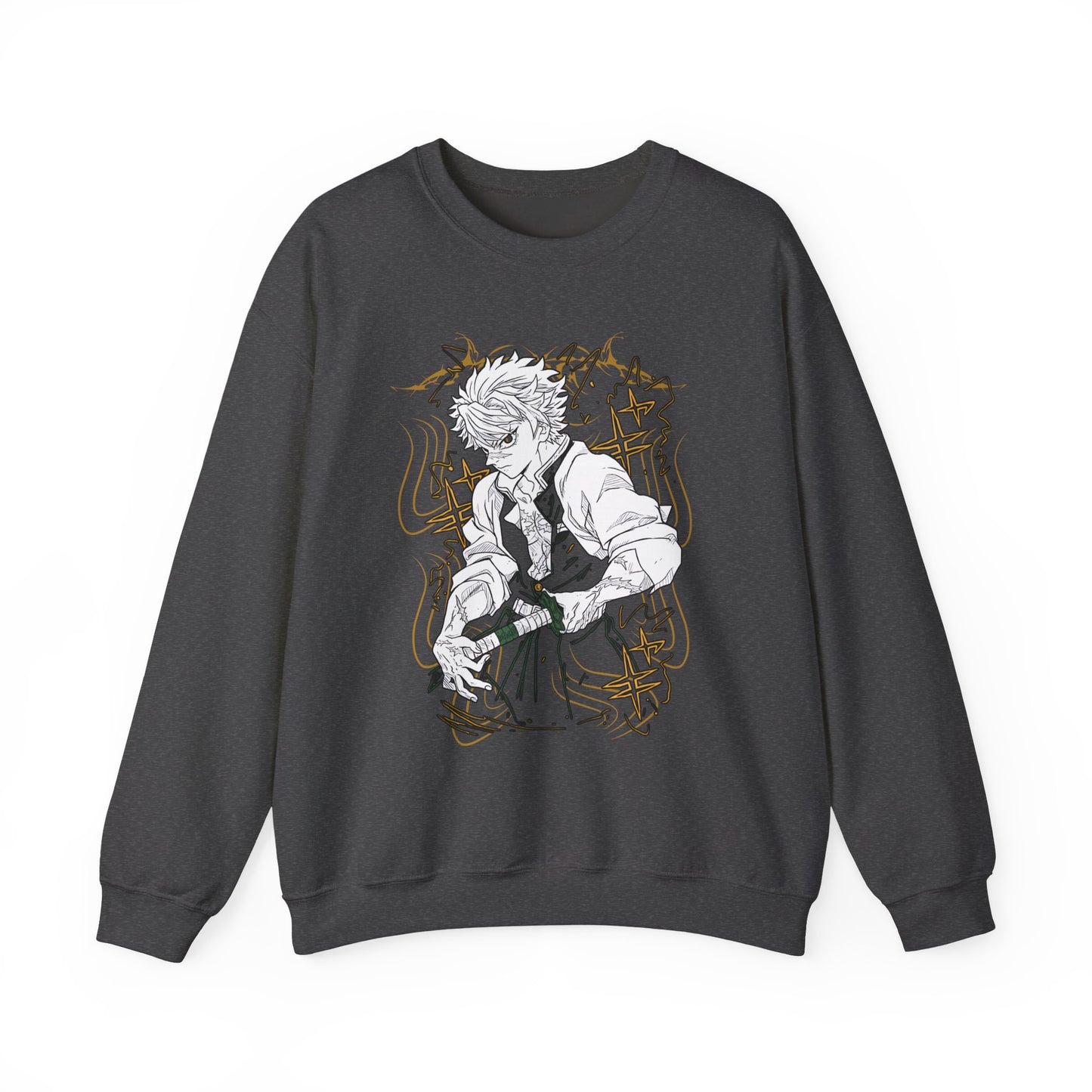 Sanemi Shinazugawa Demon Slayer Sweatshirt – 100% Cotton Anime Pullover for Kimetsu no Yaiba Fans