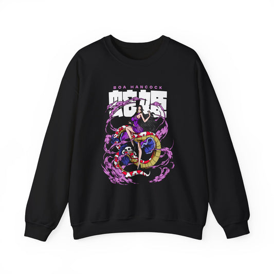 Boa Hancock Sweatshirt – 100% Cotton One Piece Anime Pullover for Fans
