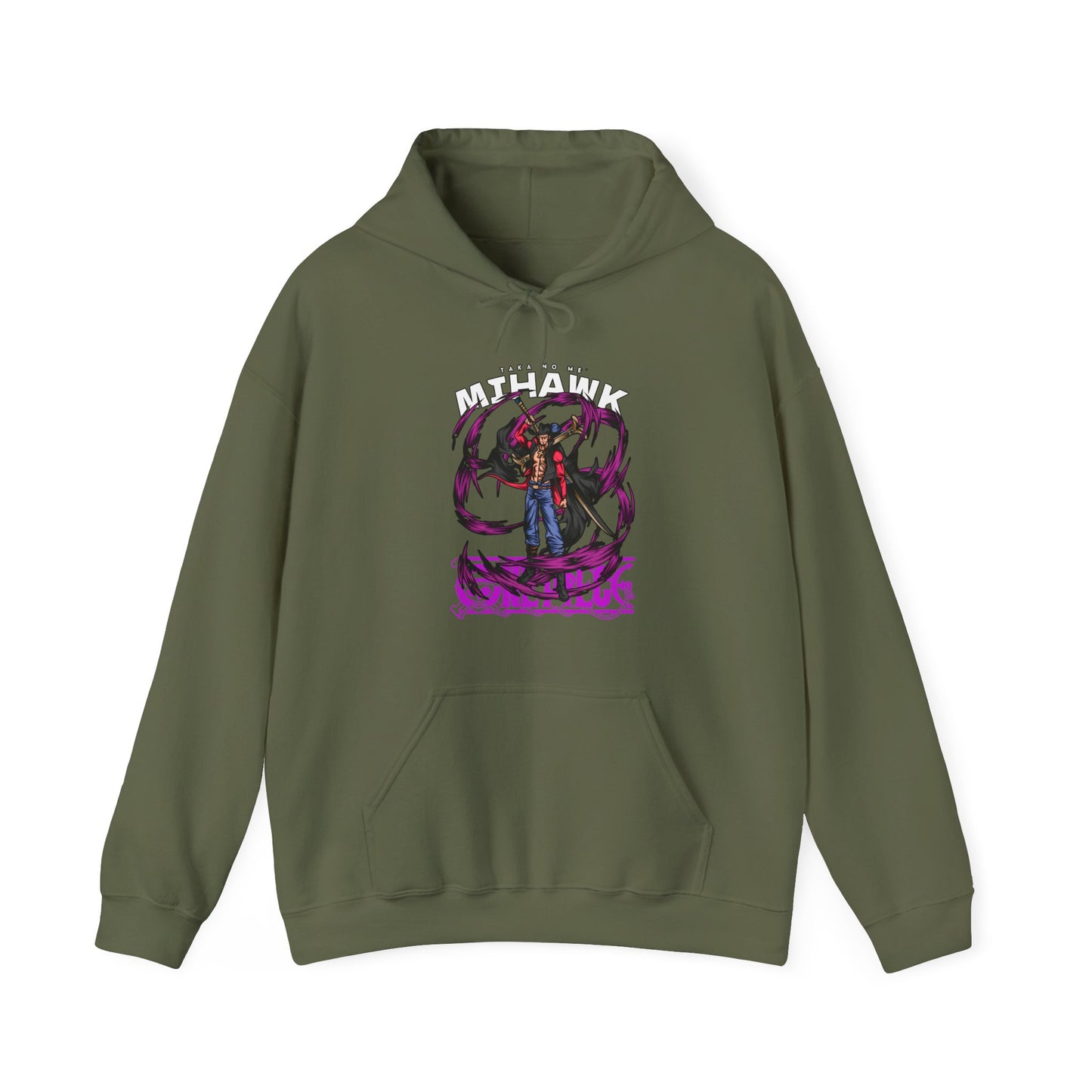 Dracule Mihawk One Piece Hoodie – 100% Cotton Anime Hoodie for Hawkeye Fans