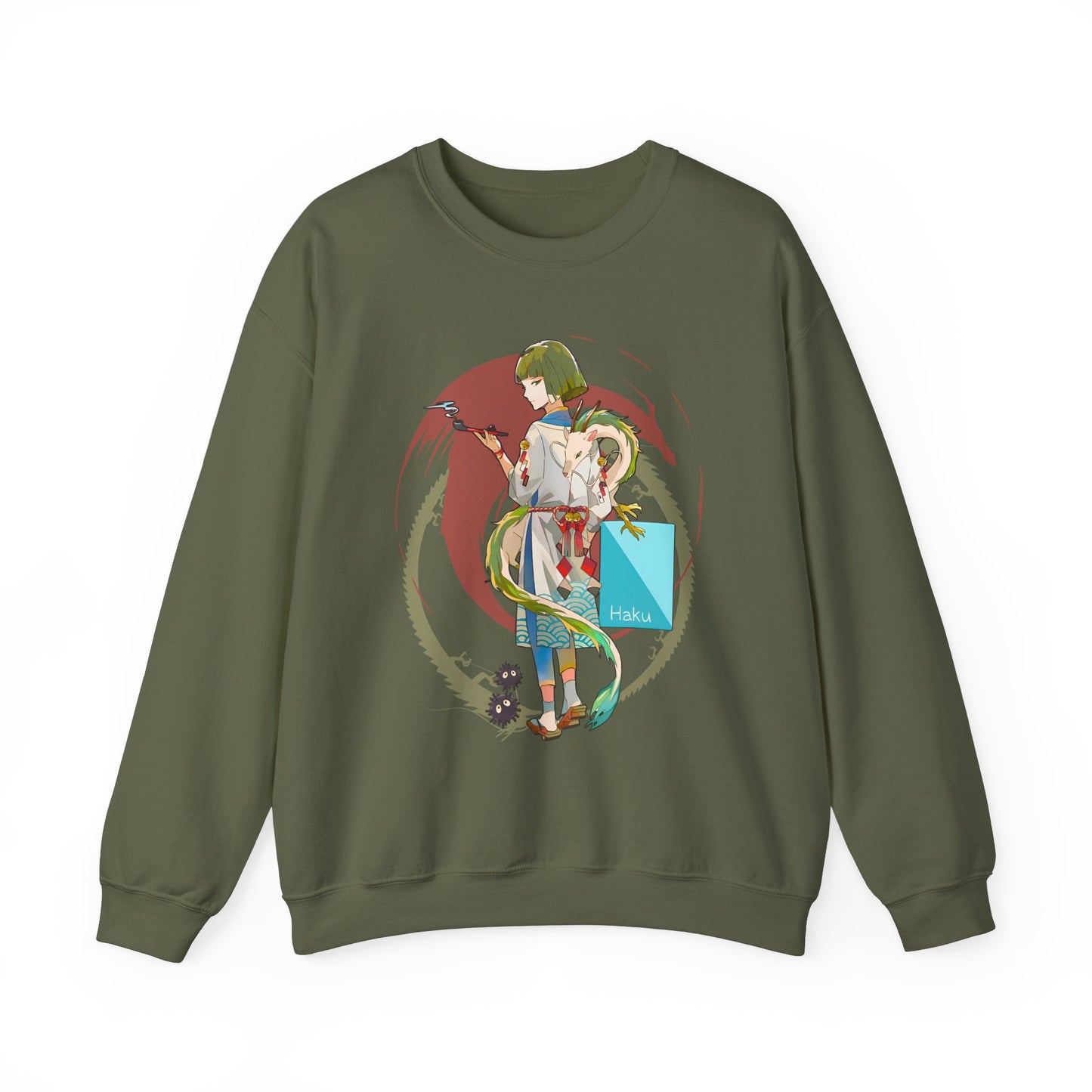 Haku Spirited Away Sweatshirt – 100% Cotton Studio Ghibli Pullover for Anime and Ghibli Fans