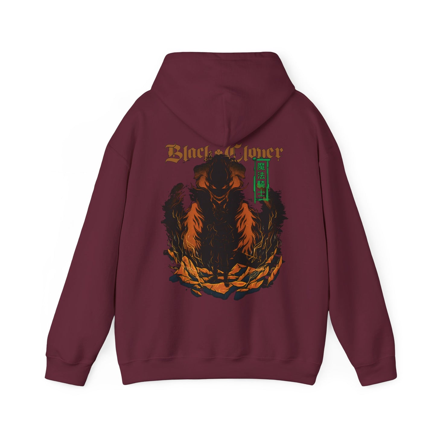 Black Clover Mythology Back Print Hoodie – 100% Cotton Anime Hoodie with Magical Symbols