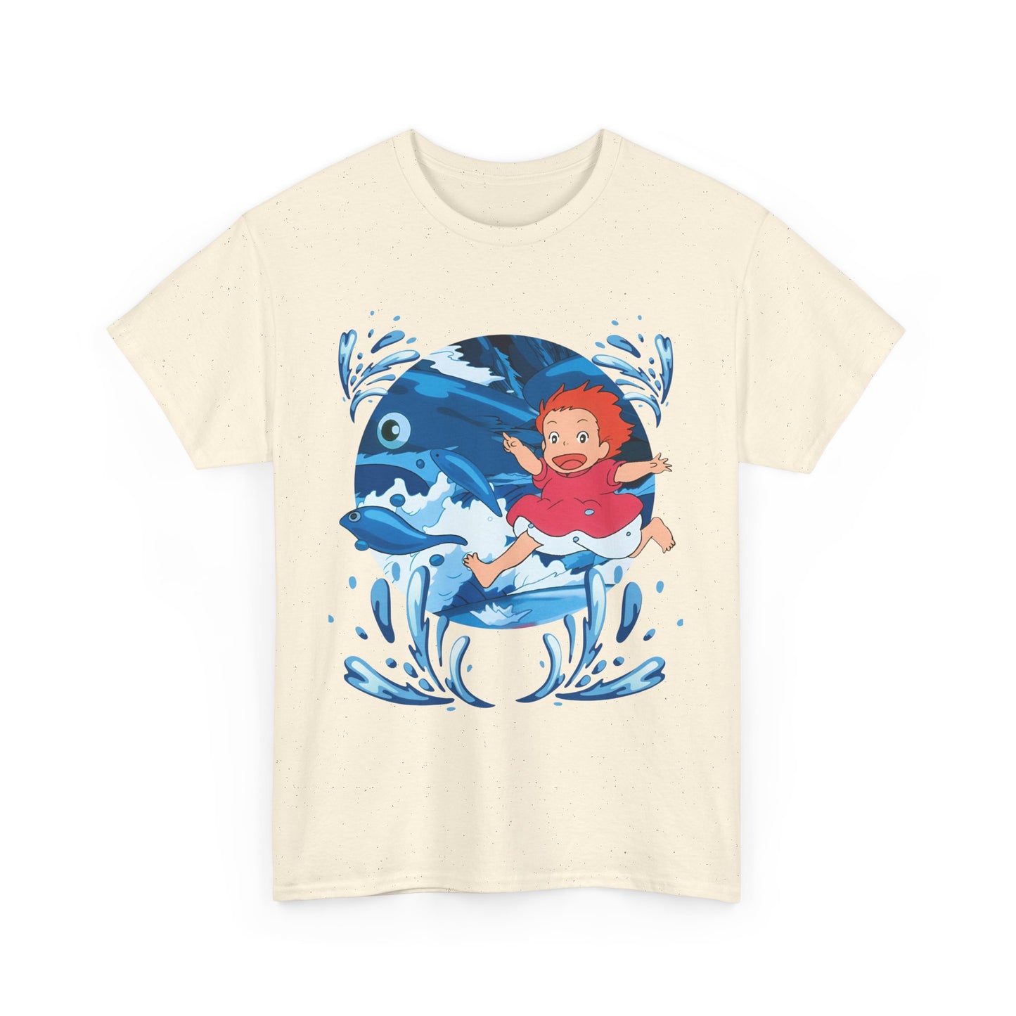 Ponyo Studio Ghibli T-Shirt – 100% Cotton Anime Tee for Ghibli Fans