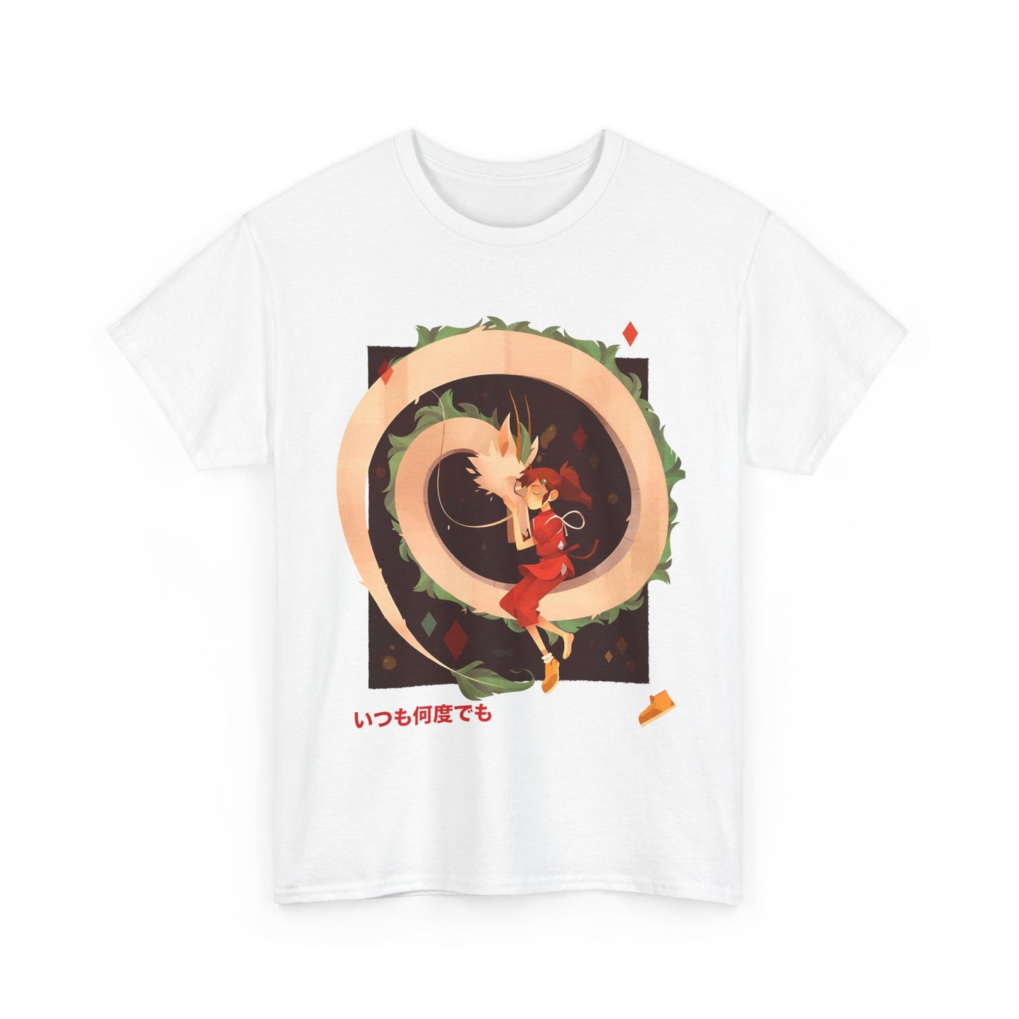 Chihiro and Haku T-Shirt – Ghibli Anime Cotton Tee for Fans