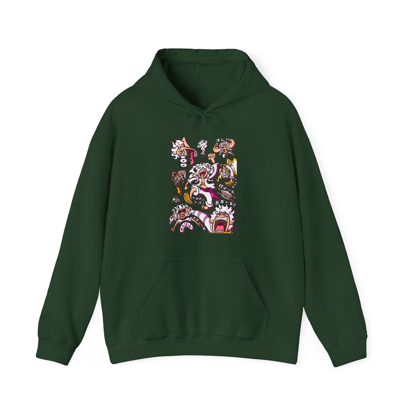 Funny Luffy One Piece Hoodie – 100% Cotton Anime Hoodie with Goofy Straw Hat Design
