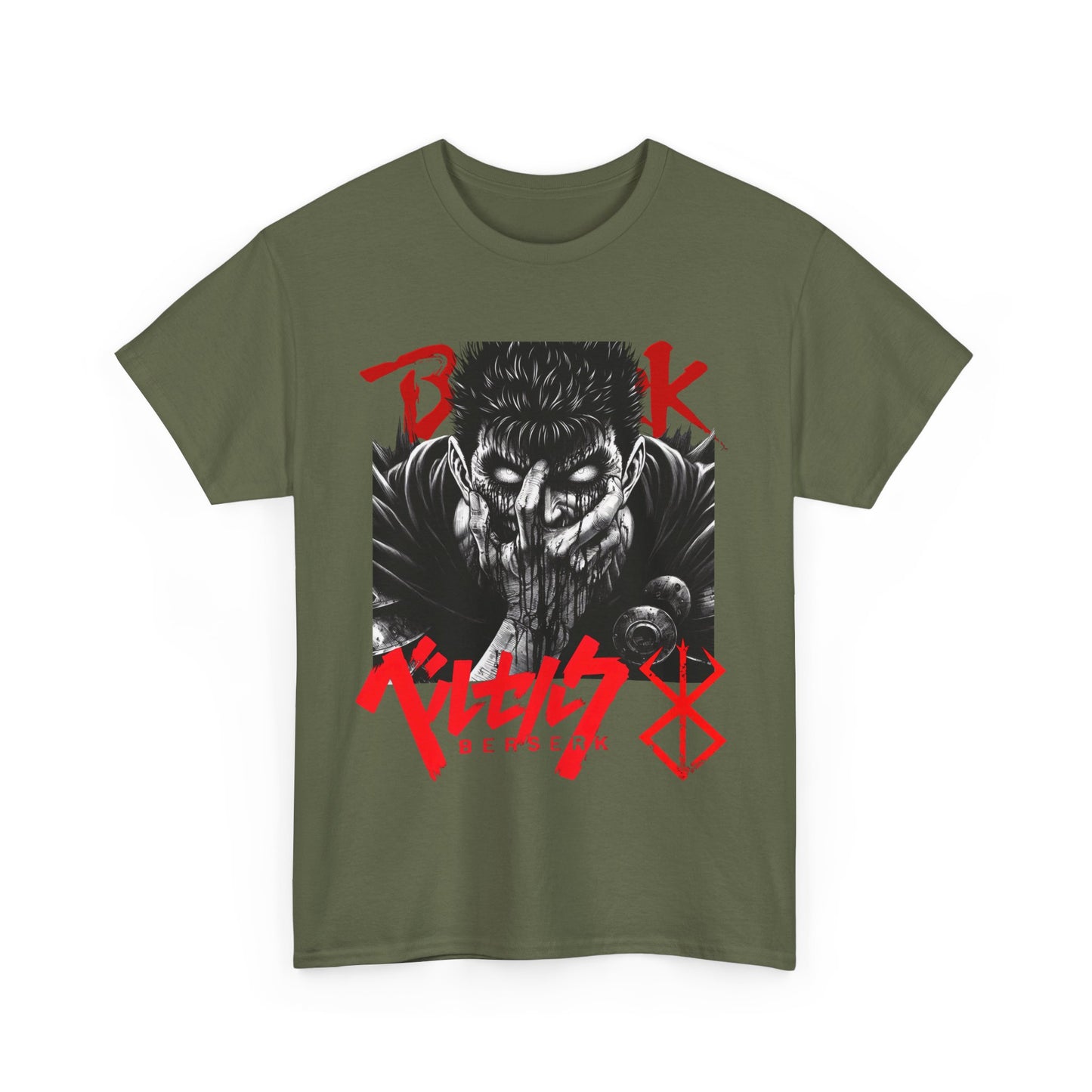 Guts Berserk T-Shirt – 100% Cotton Anime Tee Featuring the Black Swordsman