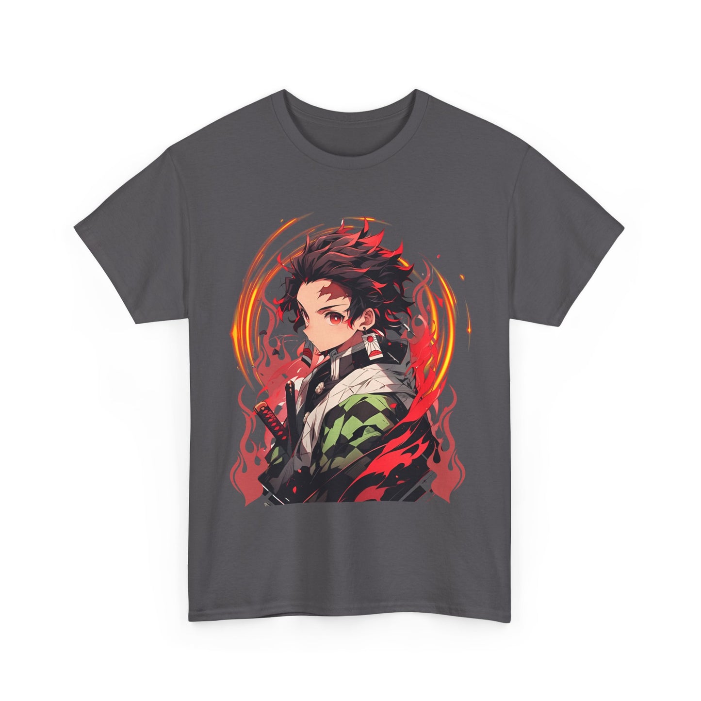 Tanjiro Kamado Demon Slayer T-Shirt – 100% Cotton Anime Tee for Kimetsu no Yaiba Fans