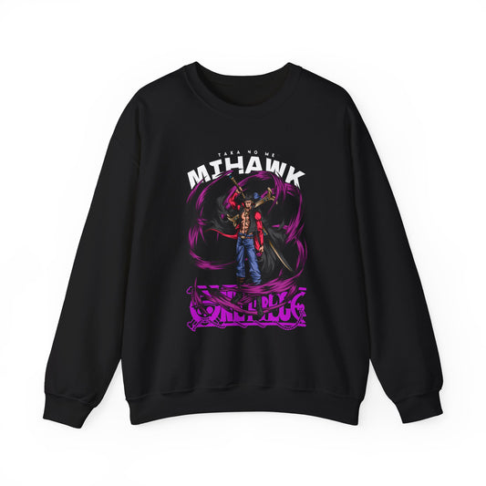 Dracule Mihawk One Piece Sweatshirt – 100% Cotton Anime Pullover for Swordsman Fans