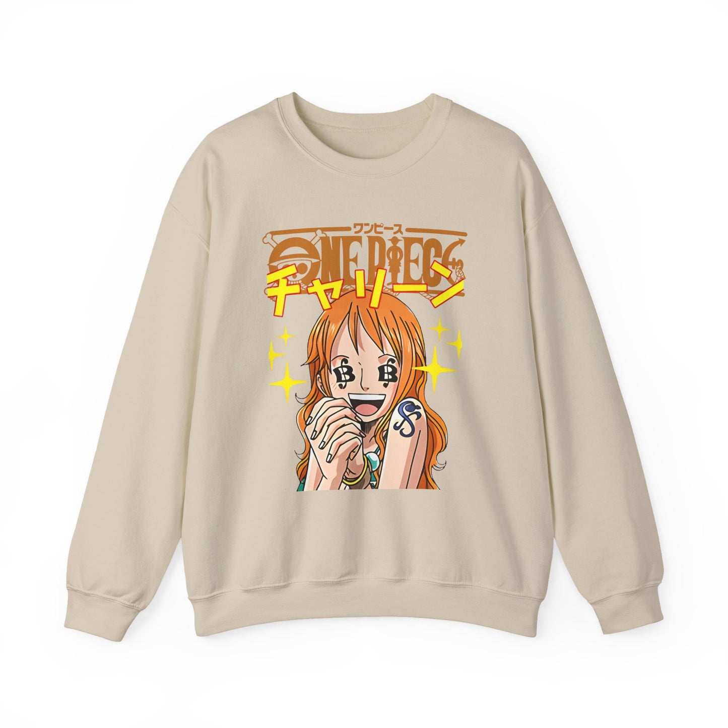 Nami One Piece Sweatshirt – 100% Cotton Anime Pullover for Straw Hat Fans