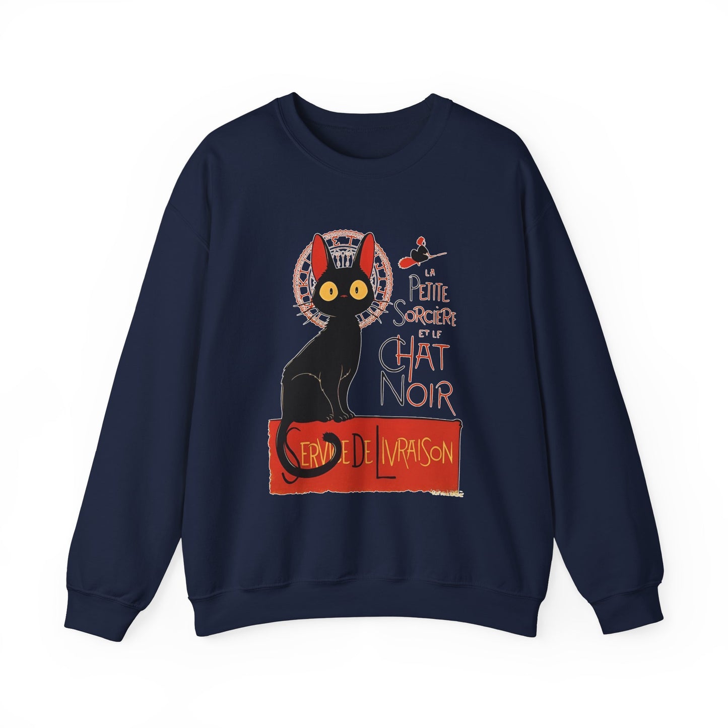 Kiki's Delivery Service Sweatshirt – 100% Cotton Studio Ghibli "Service de Livraison" Cozy Pullover