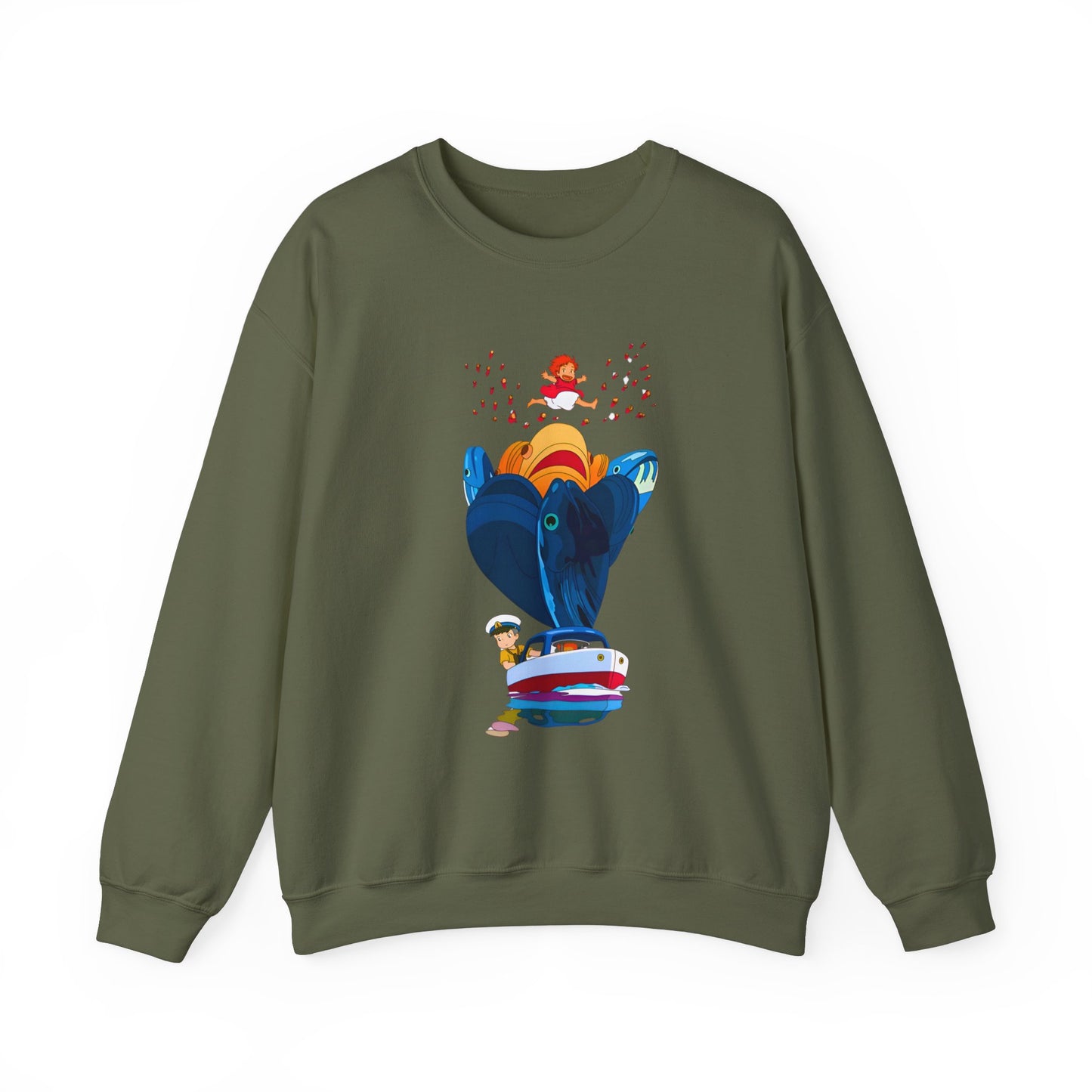 Ponyo and Sosuke Sea Dreams Sweatshirt – 100% Cotton Studio Ghibli Anime Pullover