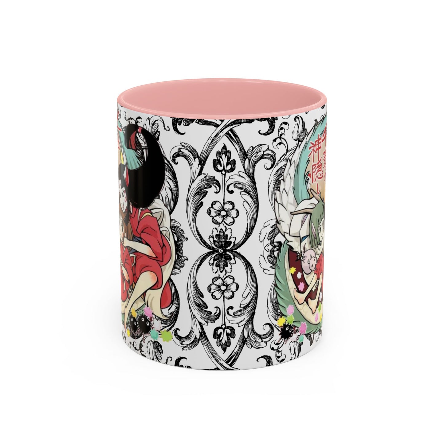 Spirited Away Cool Accent Mug – Studio Ghibli Color Handle Coffee Cup – 11oz & 15oz Ceramic Gift for Anime Fans